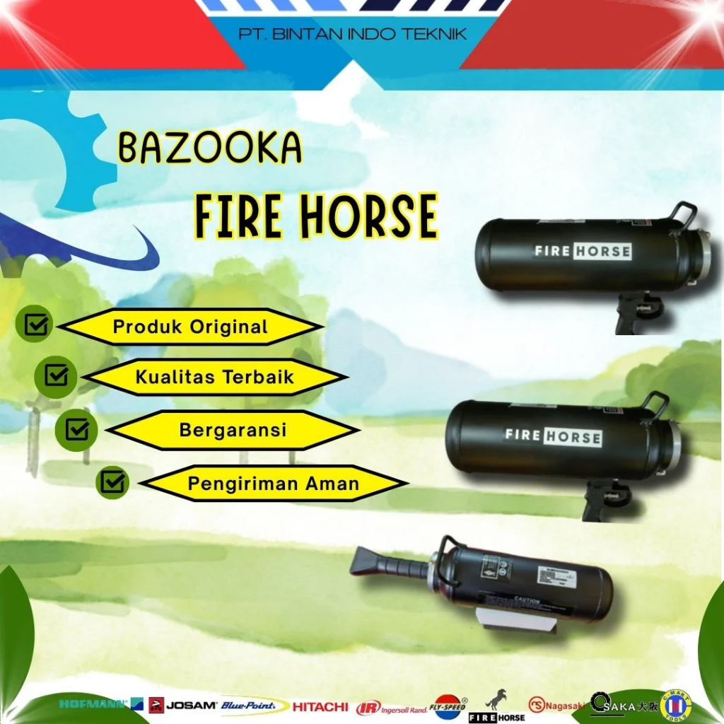 Alat Tembak Angin Velg Bazooka Fire Horse 10 Bar