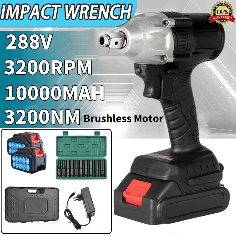 Impact wrench 520NM CORDLESS IMPACT WRENCH impact baterai MESIN BOR UNTUK BAUT MOBIL impact Brushles
