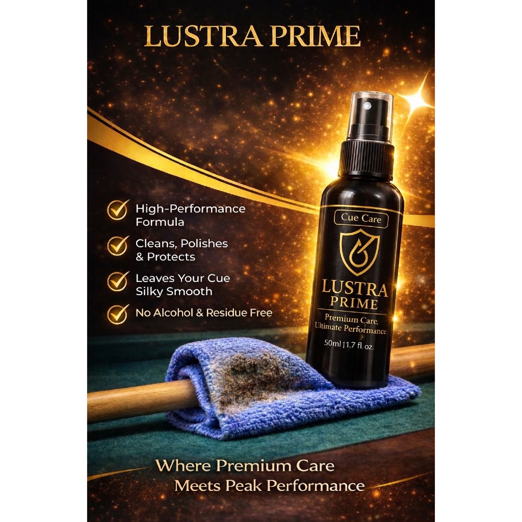 Pembersih Stick Billiard 50ml | Cue Cleaner Shaft Billiard Anti Lengket | Cocok untuk shaft brand Pr