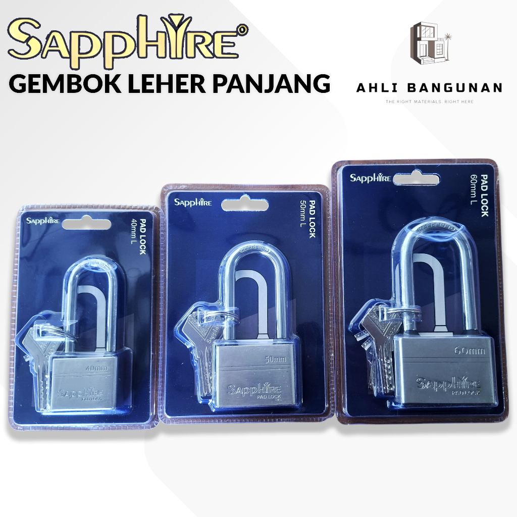 SAPPHIRE Gembok Rumah Leher Hardened Anti Maling