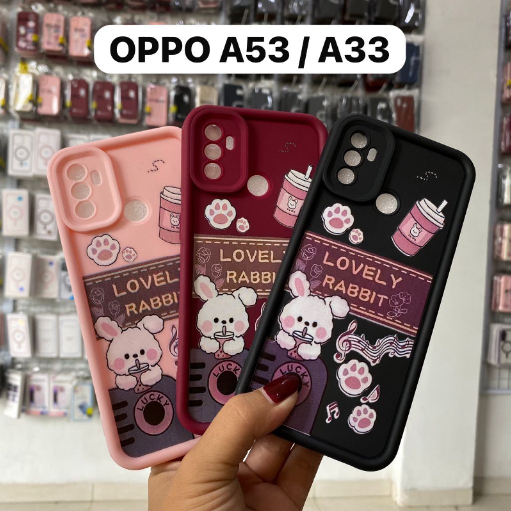 CASING SILIKON MOTIF LOVELY RABBIT OPPO A53 / A33