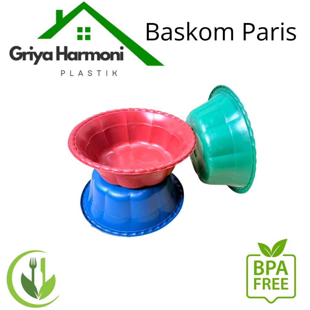 (48 PCS) Baskom Paris/Brazil - Besek Nasi Hajatan - Baskom Plastik Kenduri
