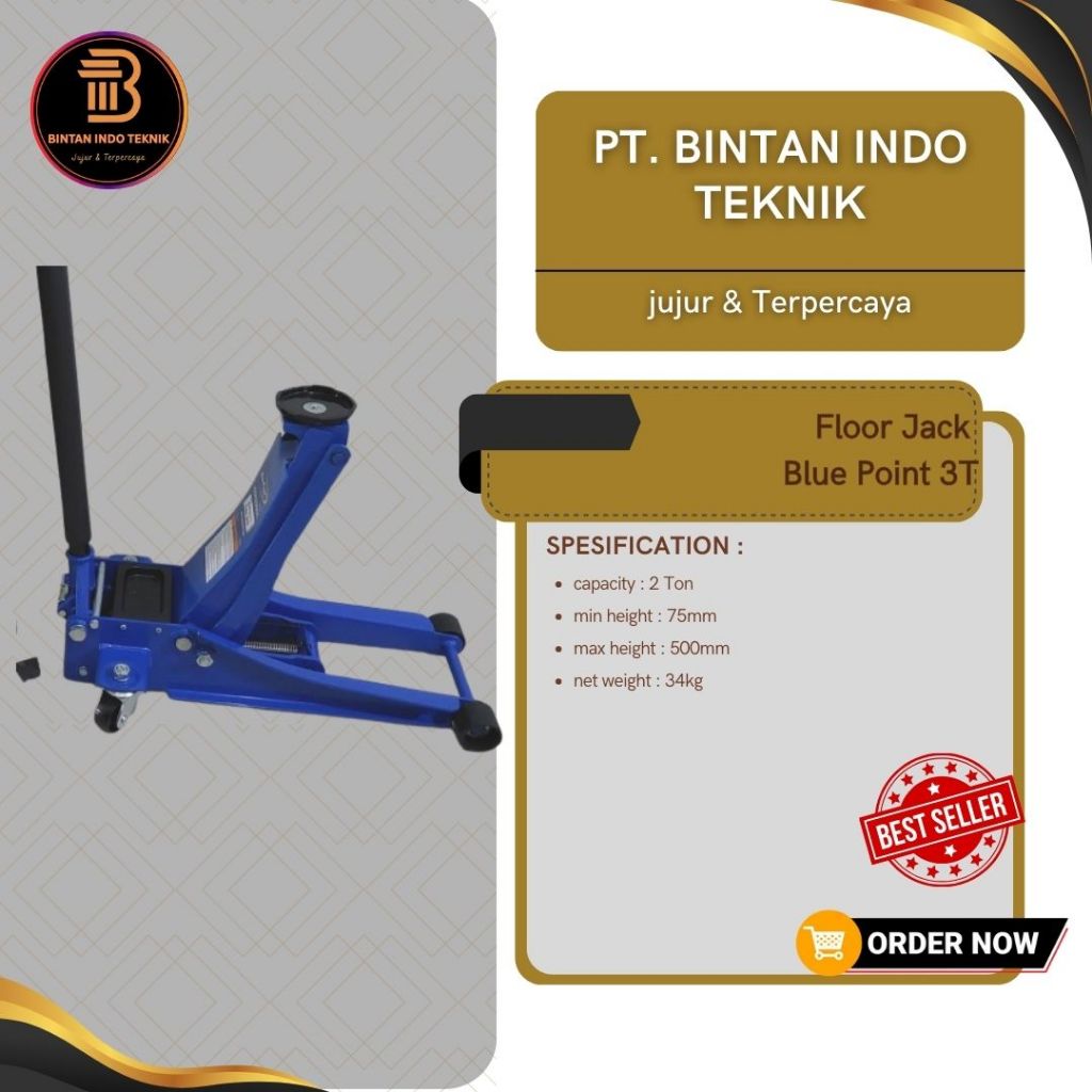 Dongkrak Buaya Ceper Blue Point 3T