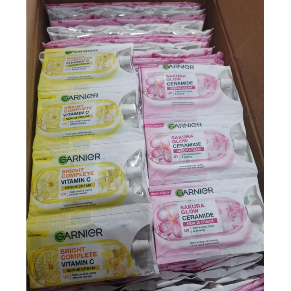 1 Renteng Garnier Sachet isi 12 pcs