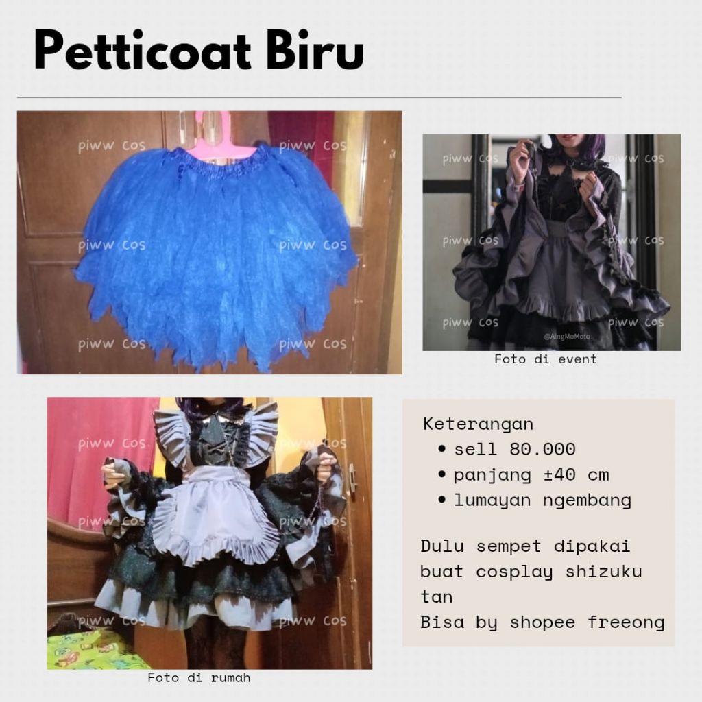 petticoat murah meriah | petticoat 40cm | petticoat ngembang