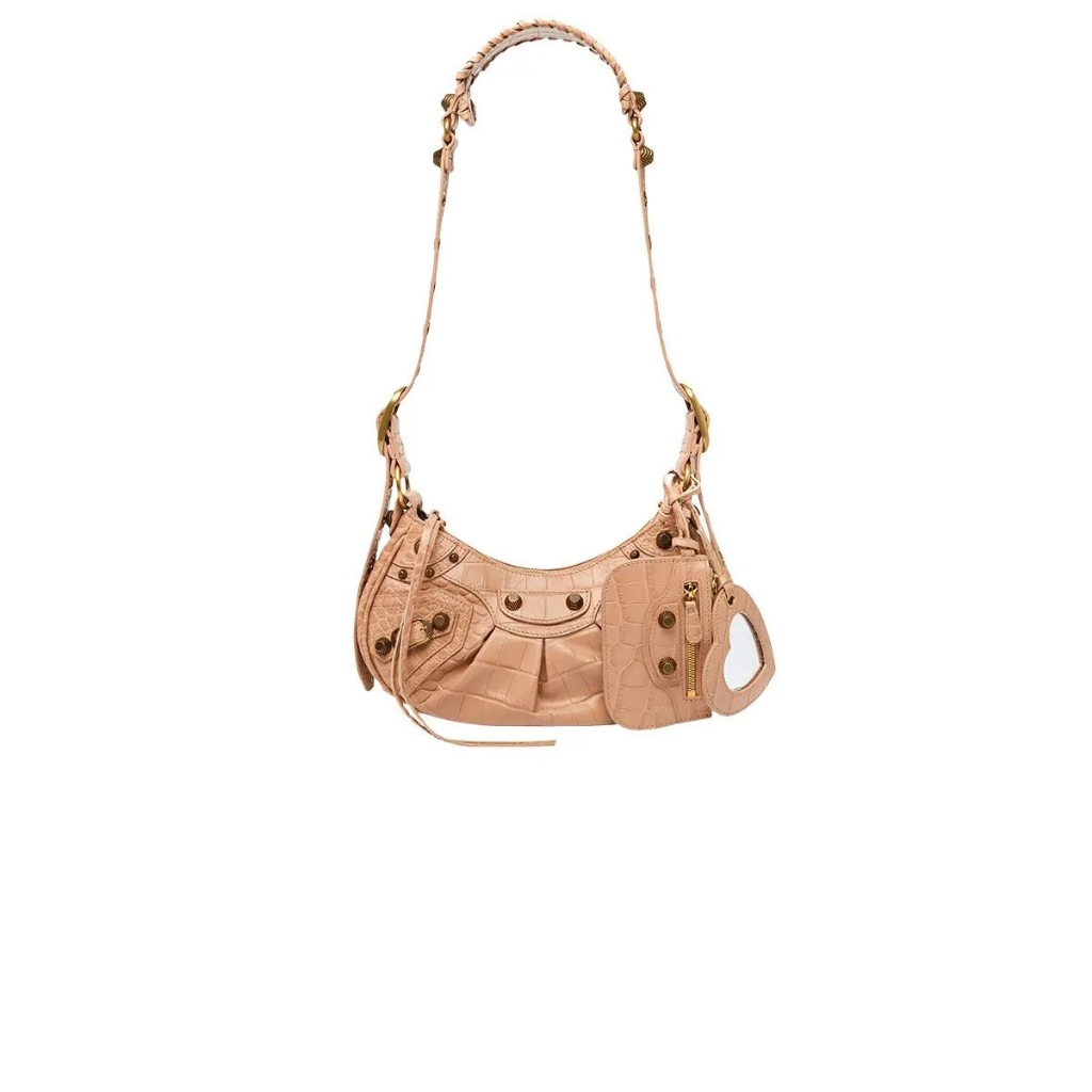 Geeluxury Le Cagole XS Croco Beige