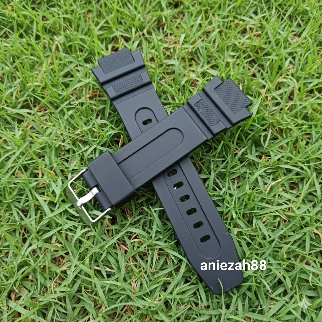 Tali Jam Tangan Casio AMW-870 Strap Casio AMW-870-1AVDF Rubber Hitam