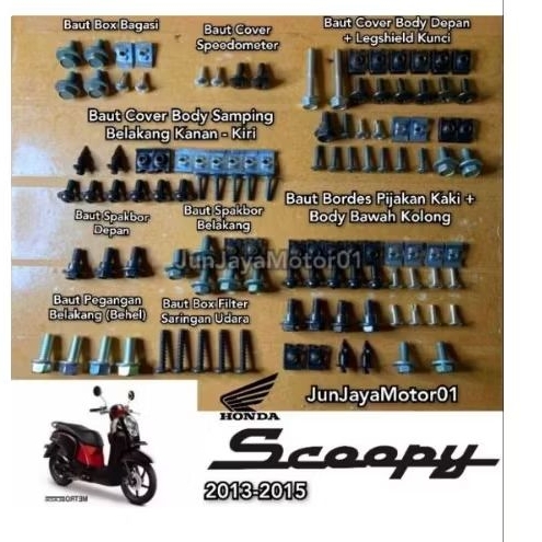 Baut full body motor scoopy 2013 2015