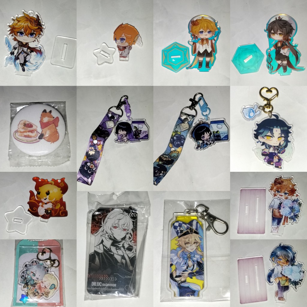 Genshin Preloved Fanmade Xiao Childe Lumine Diluc