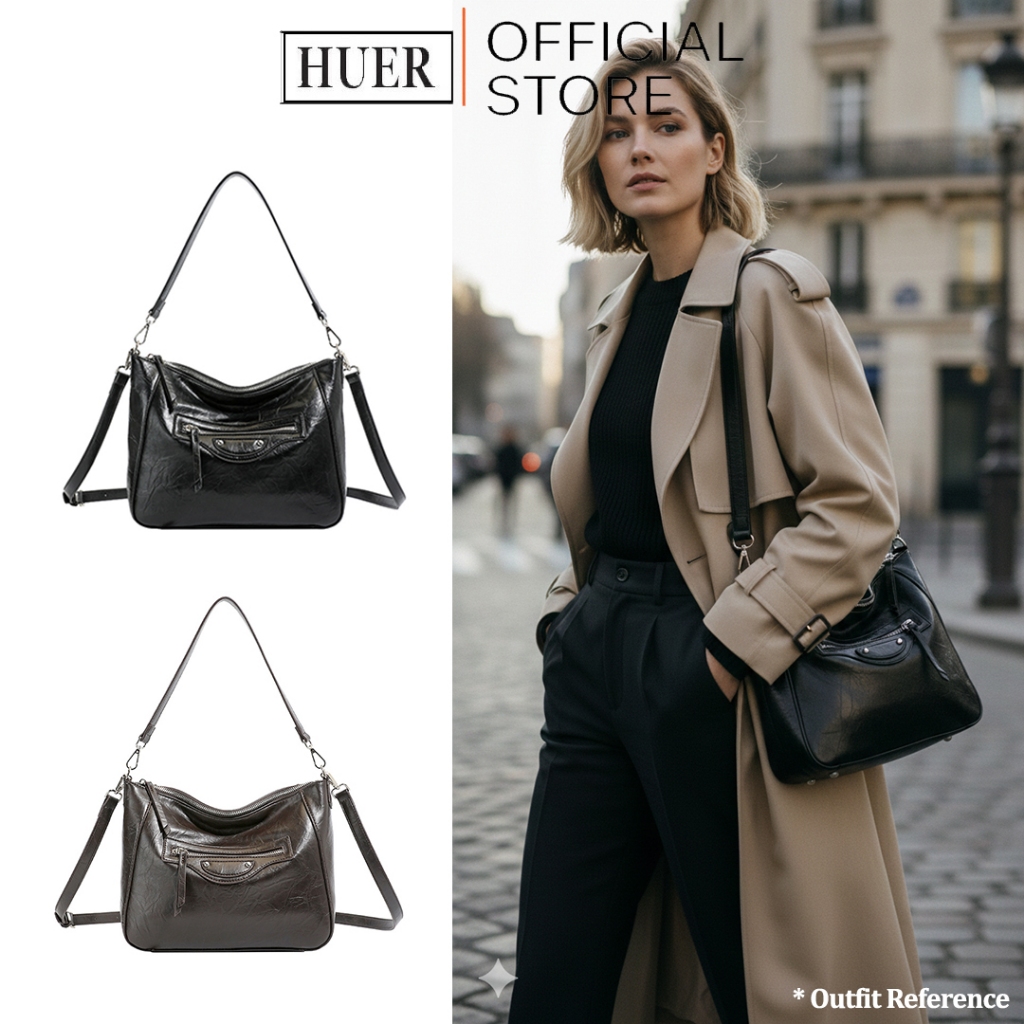 HUER ~ Tas Wanita Cahres&Heka Shoulder Bag 9536-642 #10866