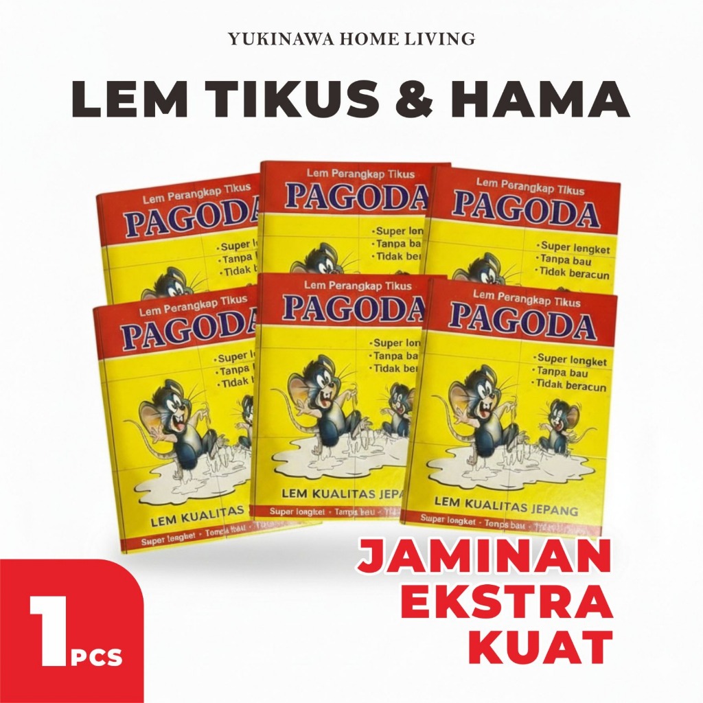 Lem TIKUS Pagoda / Lem Papan Tikus Pagoda / Perangkap Tikus Super Lengket