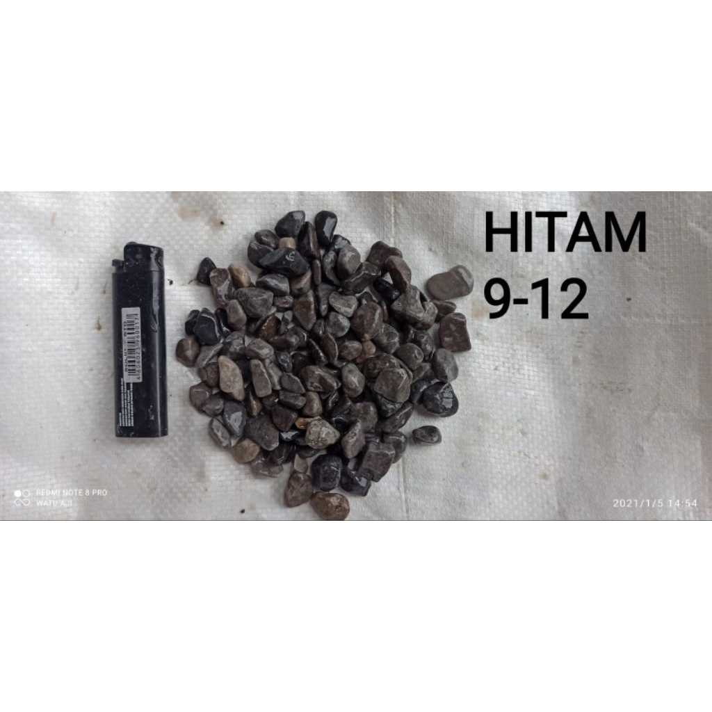 batu sikat warna hitam/batu hias/batu taman/akuarium/10kg