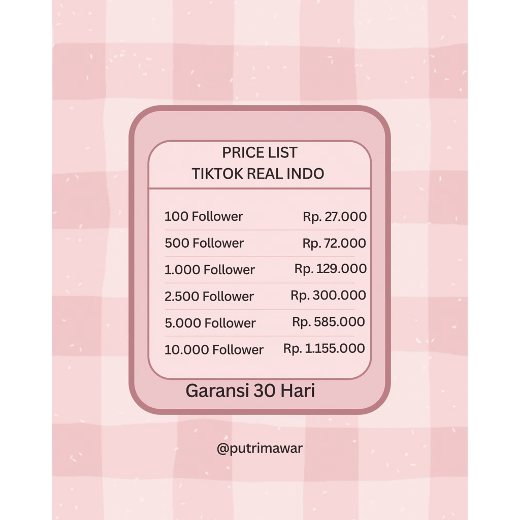Follower TIKTOK Real Indo Aktif