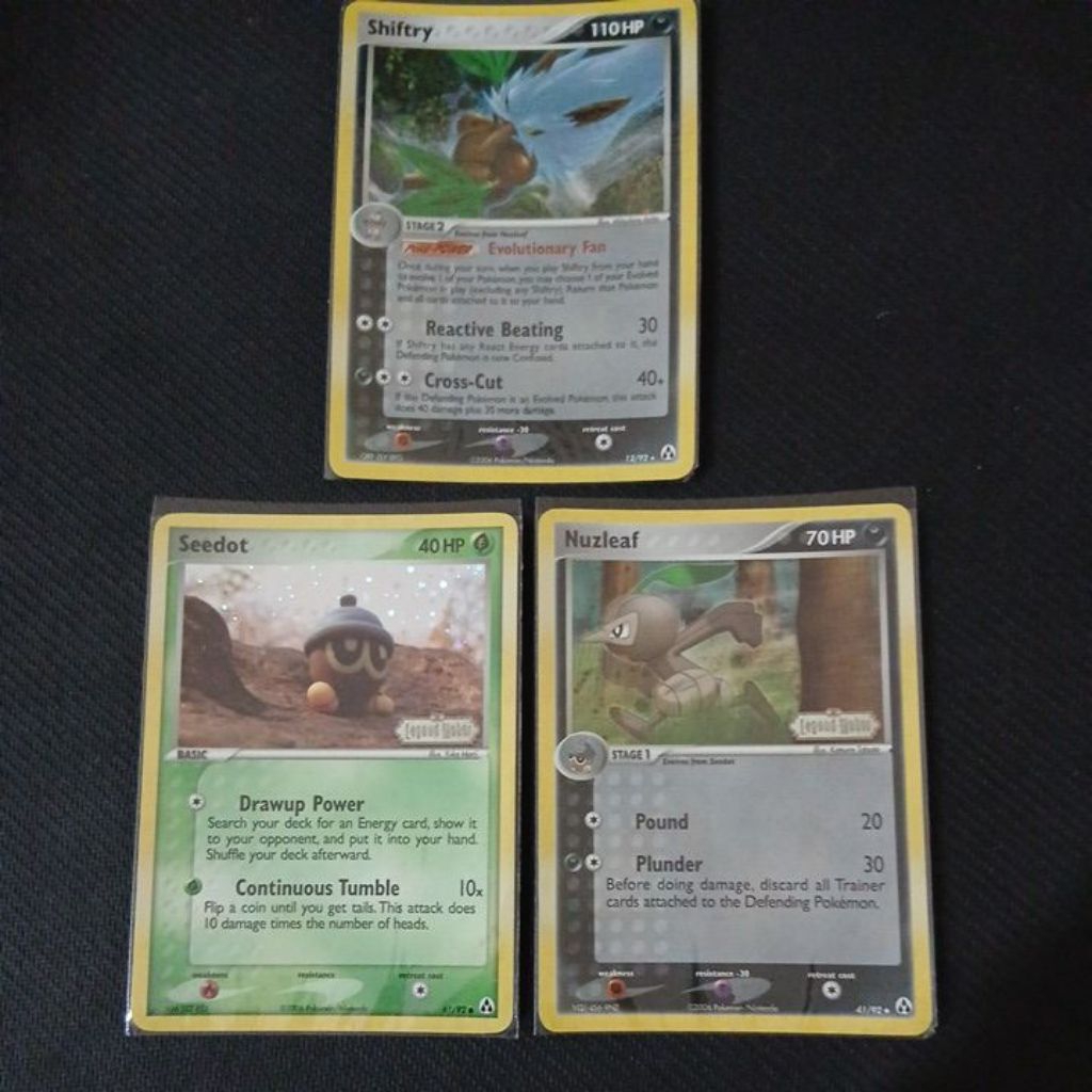POKEMON SHIFTRY NUZLEAF SEEDOT LEGEND MAKER SET