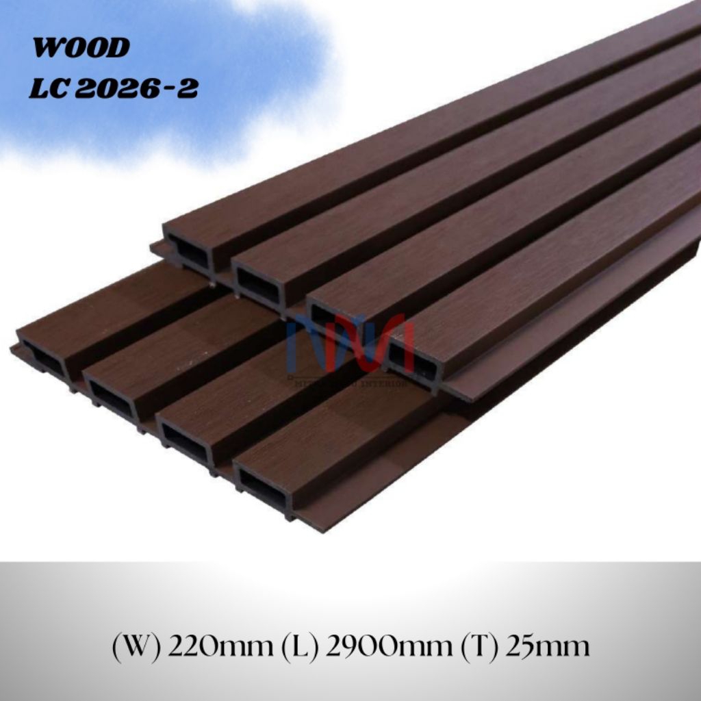 Cladding wallpanel outdoor LC2026-2 wood panel dinding luar ruangan