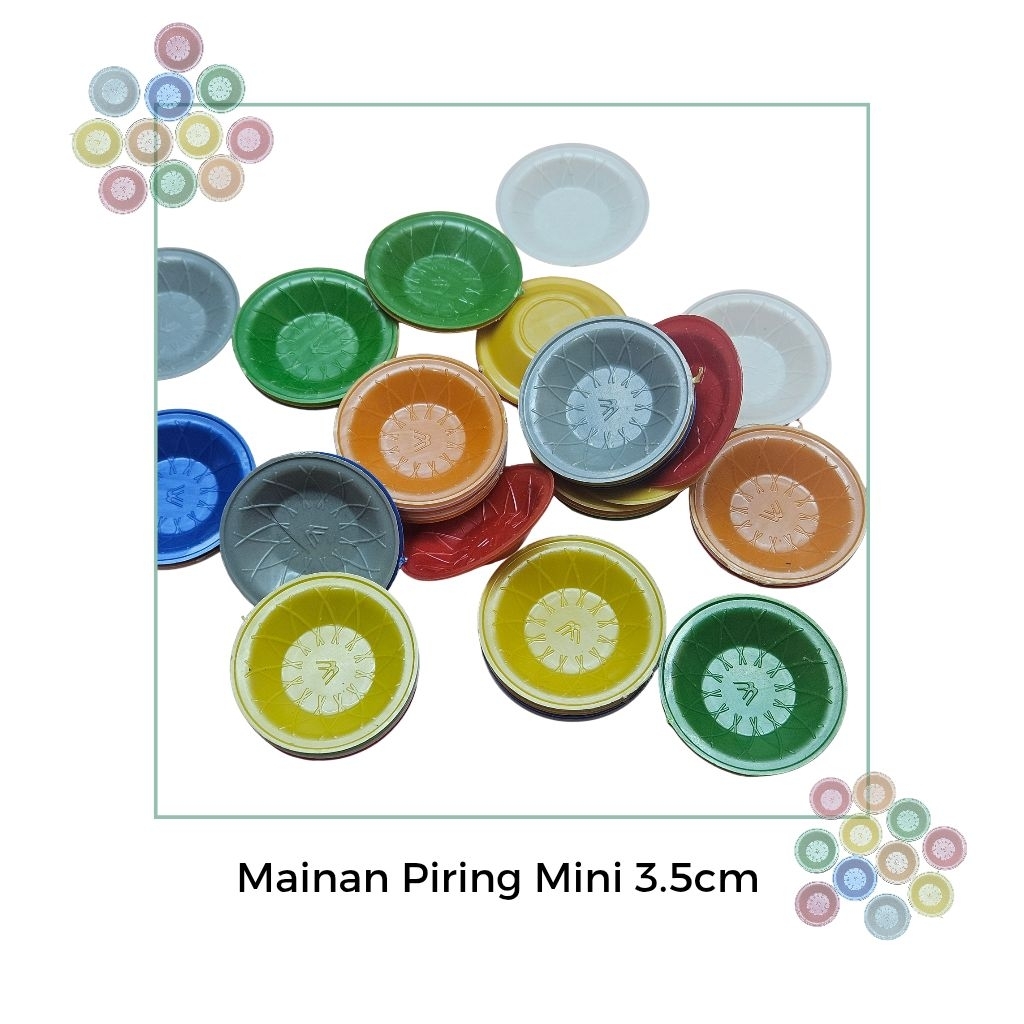 Piring Mainan Mini Isi 100gram -/+109pc