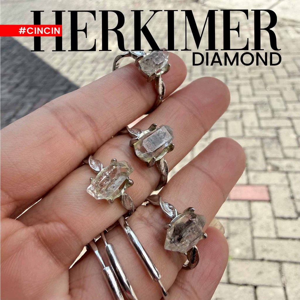 Cincin Crystal Herkimer Diamond (CB67)