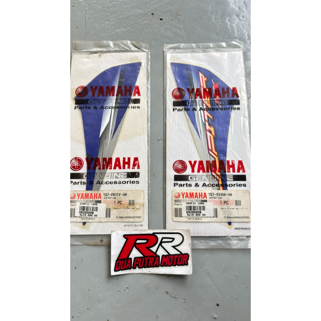 Striping body tameng original ori Yamaha jupiter mx 135 lama old biru tahun 2007 1S7