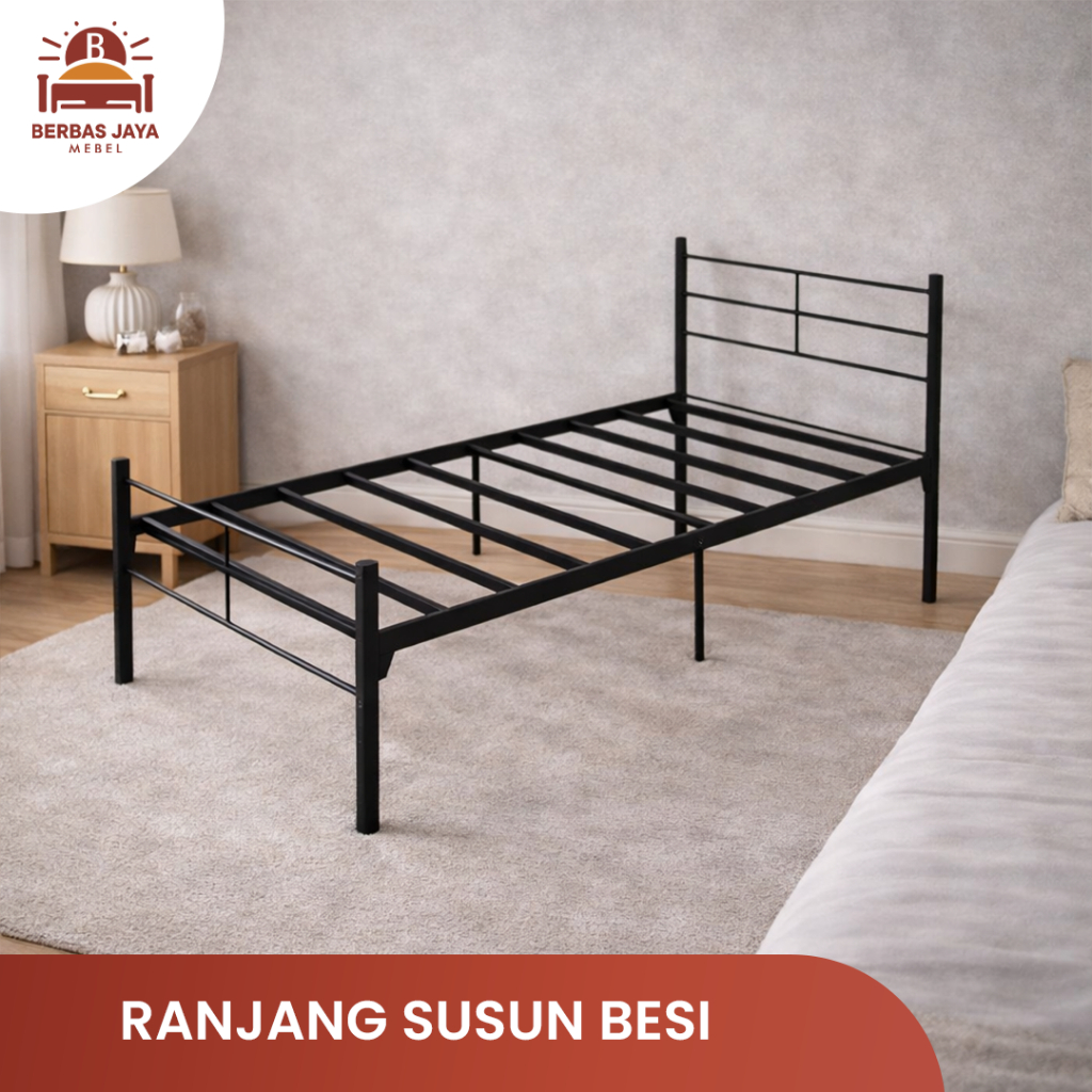 RANJANG SUSUN BESI - RANJANG SUSUN SINGLE-  DIVAN BESI