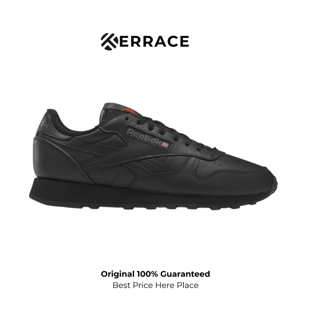 Sepatu Reebok Classic Leather Black ORIGINAL