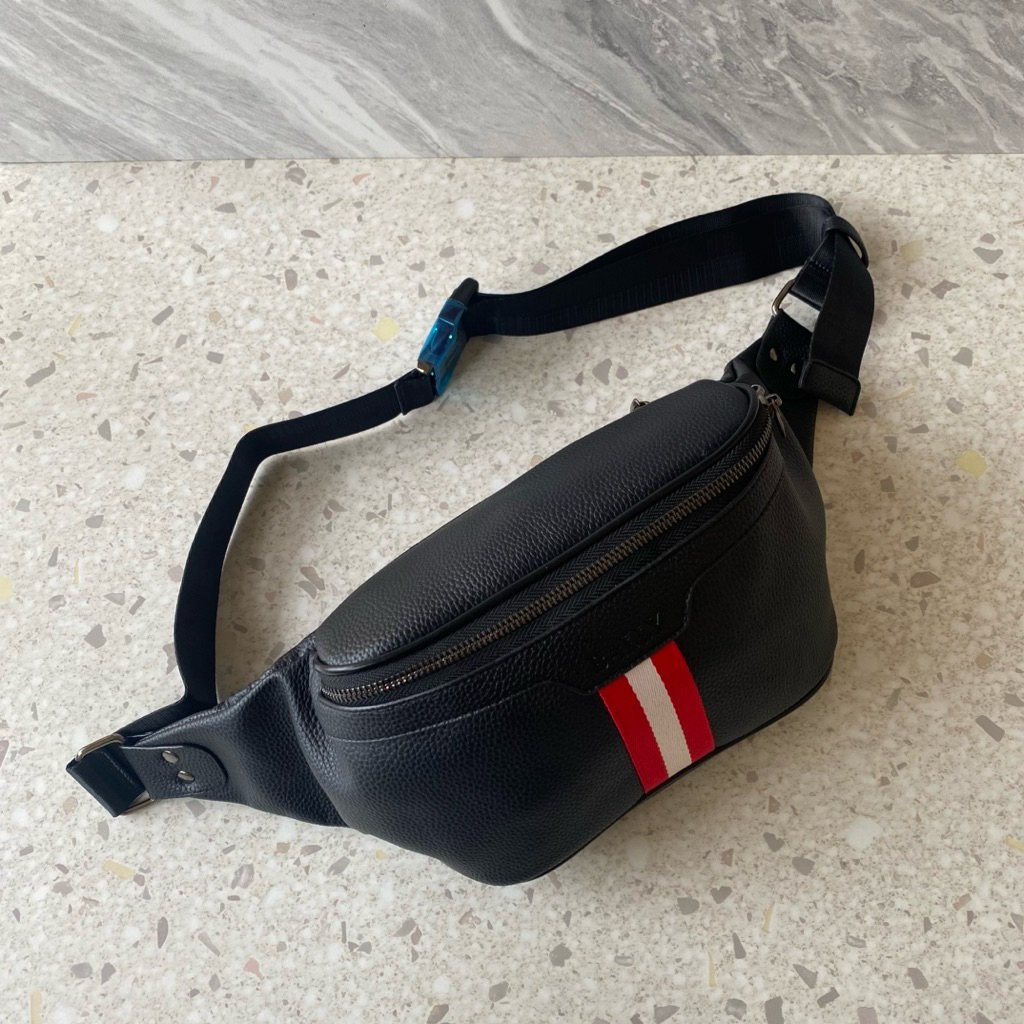 Tas waistbag kulit bally tas pinggang