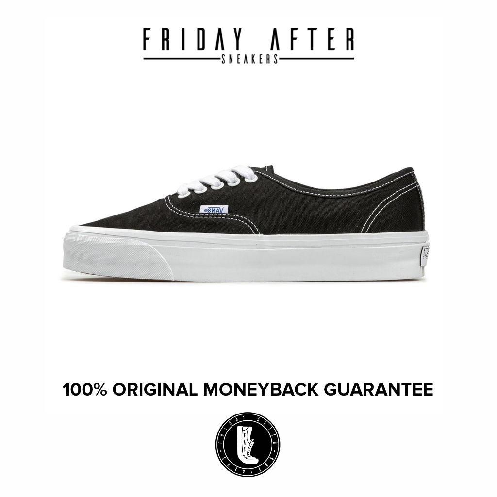 Sepatu Sneakers Pria Wanita Vans Premium Authentic Reissue 44 LX Black White Original Resmi