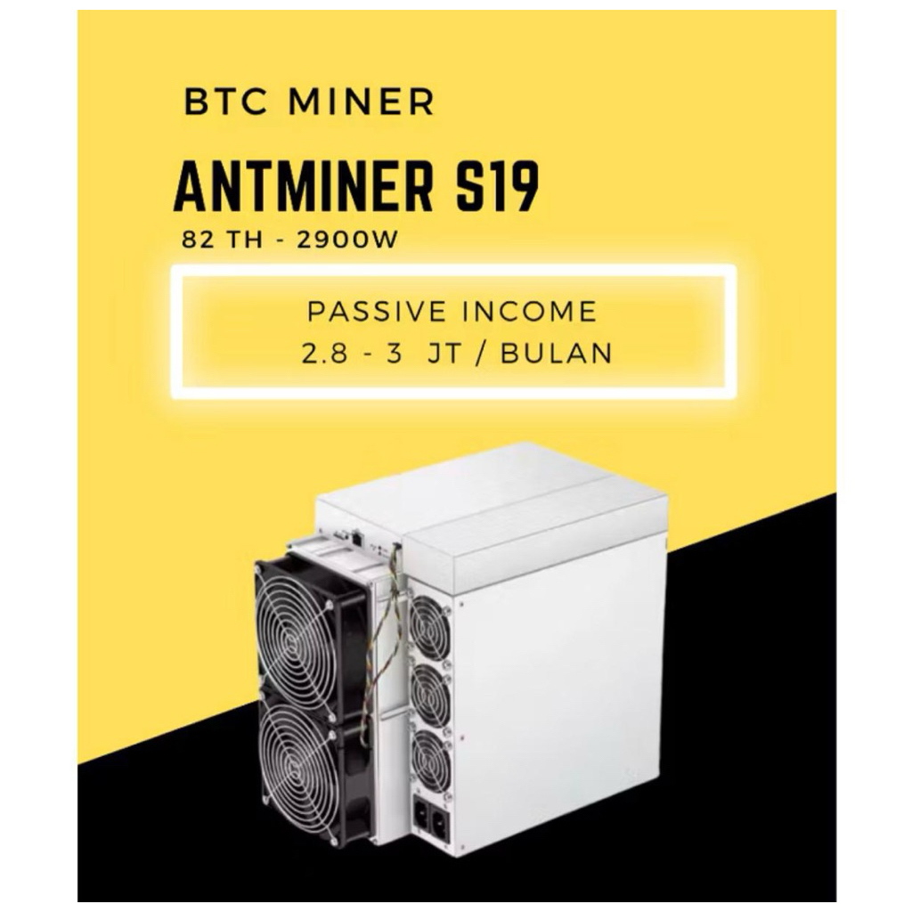 Antminer S19 95 TH Bitcoin Asic Mining 3400w