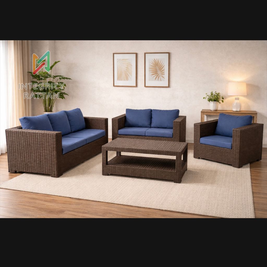 Sofa Sudut 321 Rotan Sintetis Furniture Aesthetic