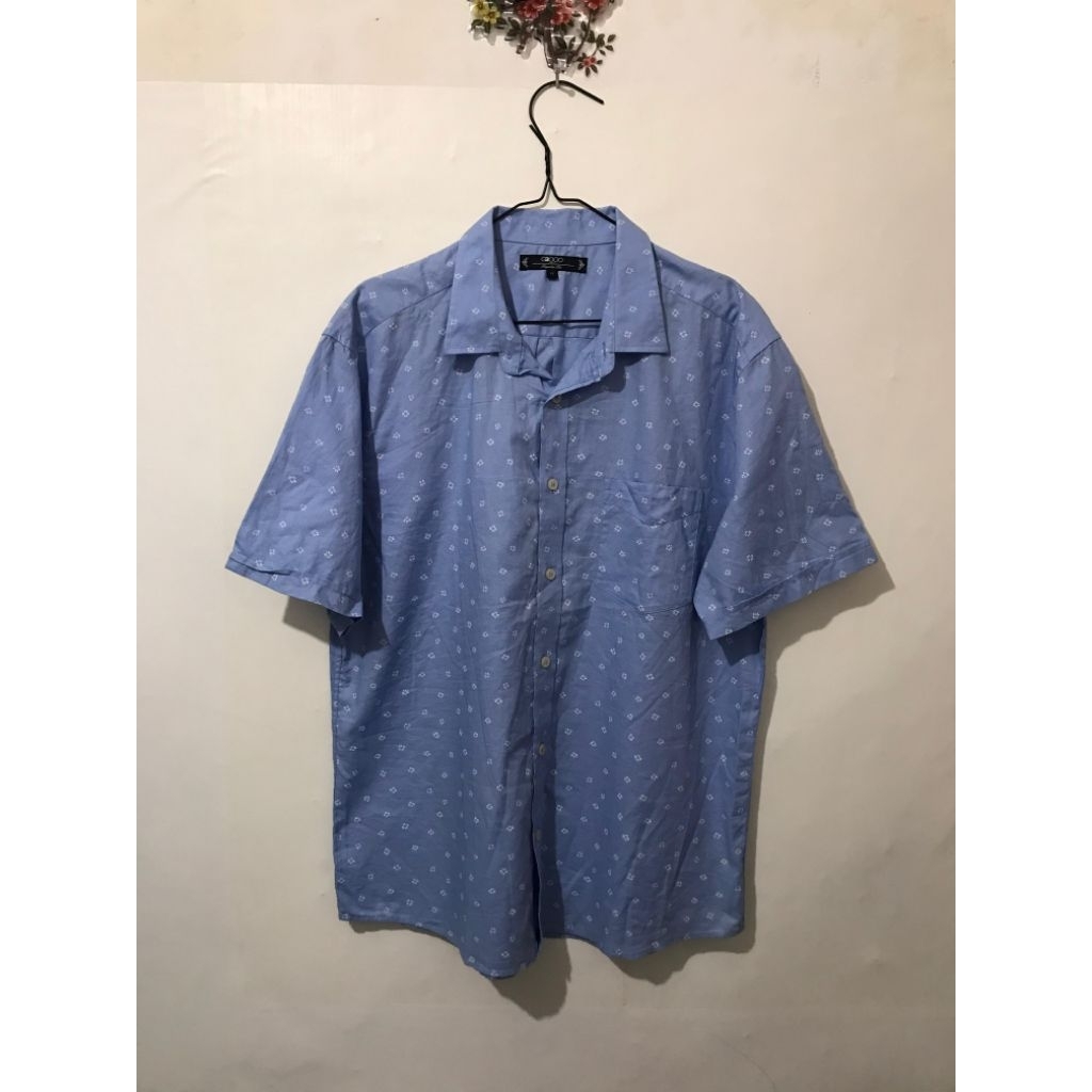 SALE G2000 Man Kemeja Casual Motif Biru Original Authentic Murah