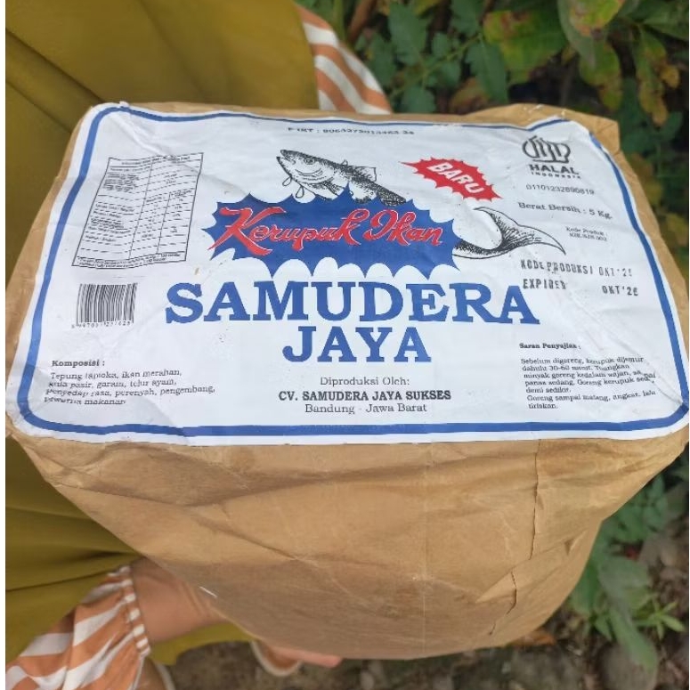 kerupuk ikan tenggiri cap samudra no2 berat 1kg