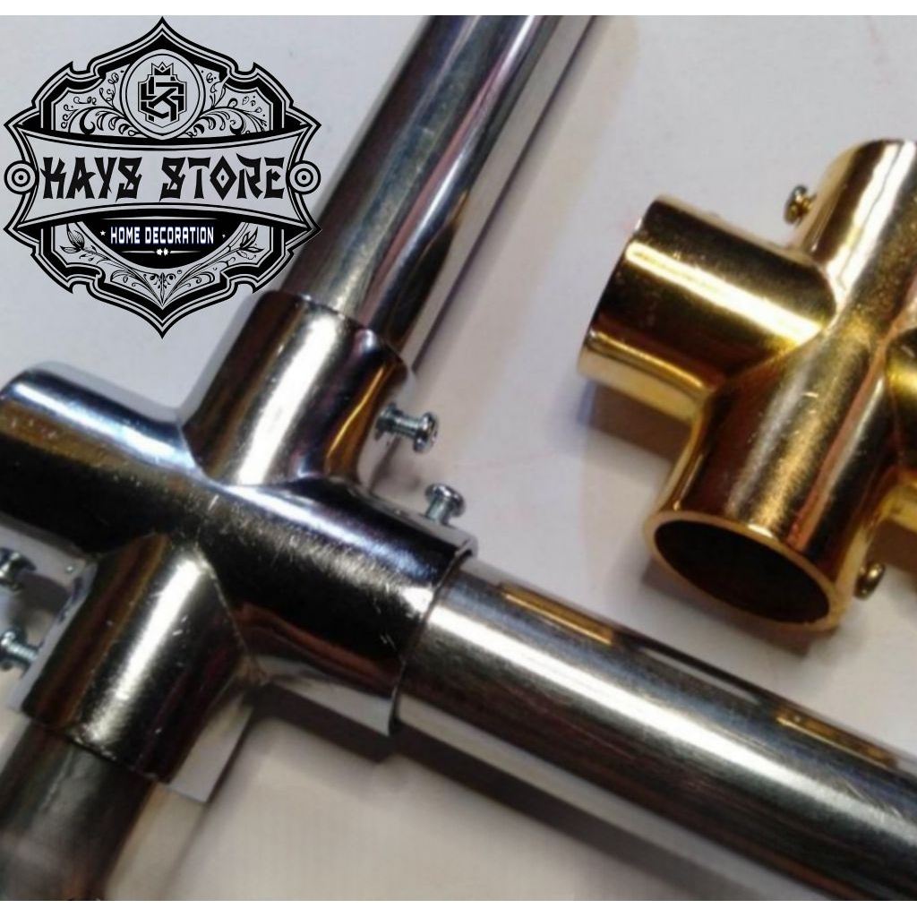 Sambungan batang Gorden / sambungan besi gorden / sambungan rollet gorden / sambungan besi gordyn/ s