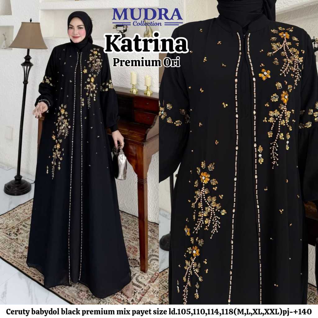 Mudra Hijab / Gamis Terbaru / Gamis Wanita / Gamis Premium / Katrina / Mudra Collection