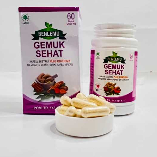 Kapsul Gemuk Sehat Benlemu Asli Herbal BPOM