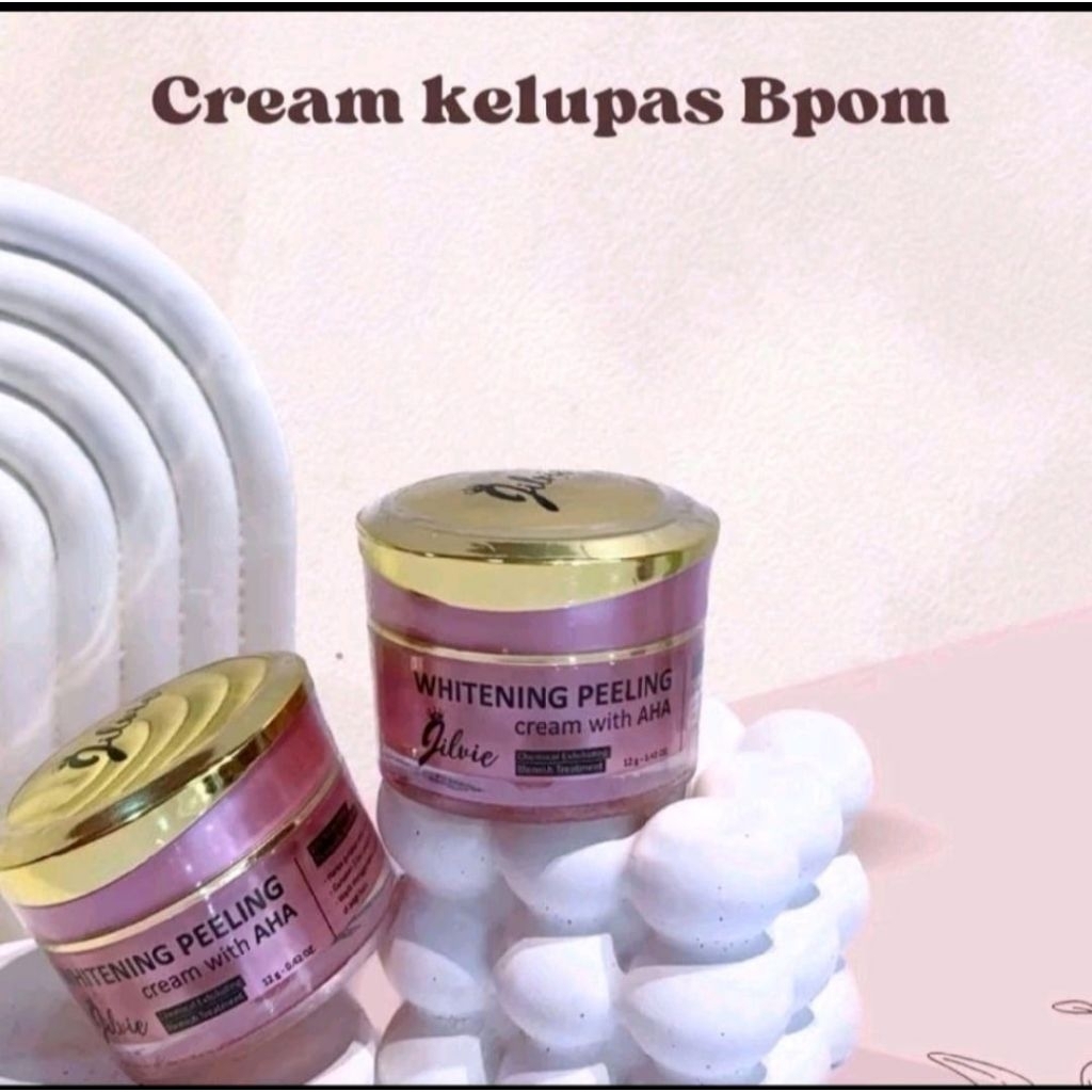 cream kelupas jilvie pink whitening peeling bpom