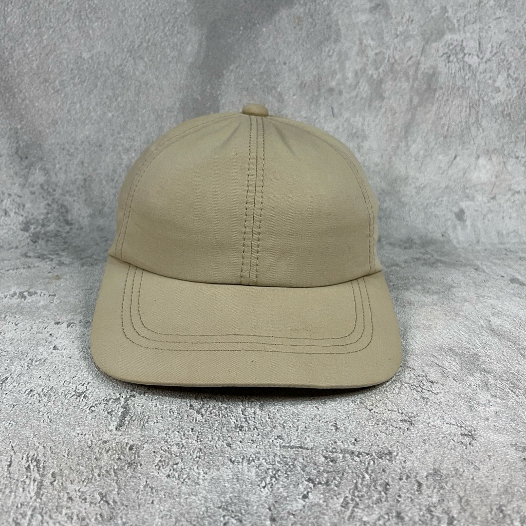 topi polos strap kulit