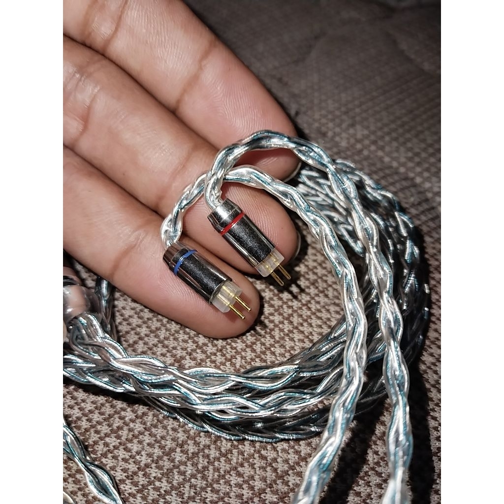 Kabel IEM XinHS Rainbow blue Dual pin 3.5mm