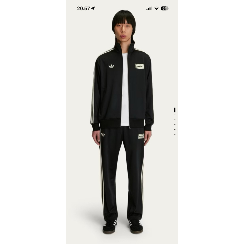Adidas Tracktop Firebird x Oasis Live Concert 2025 Black Original New