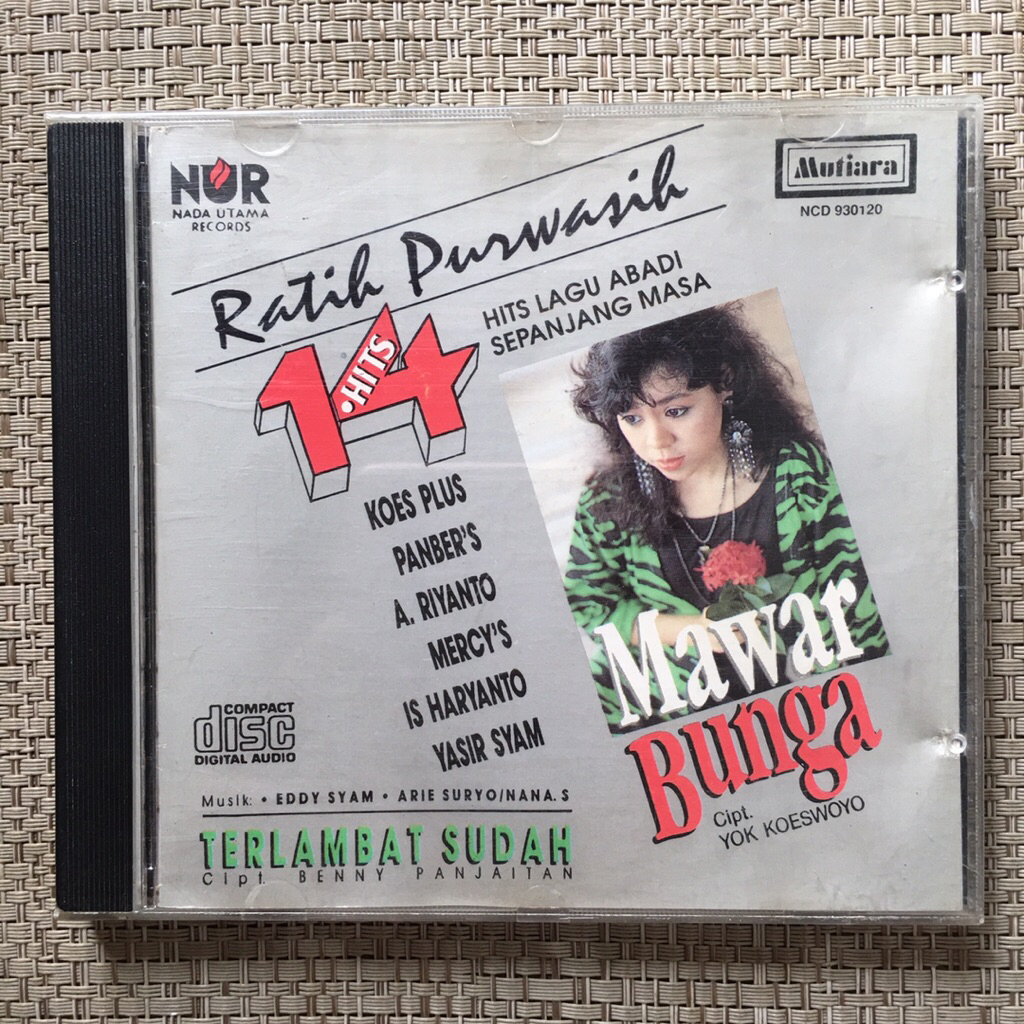 CD Ratih Purwasih - Mawar Bunga | 14 Hits Lagu Abadi Sepanjang Masa