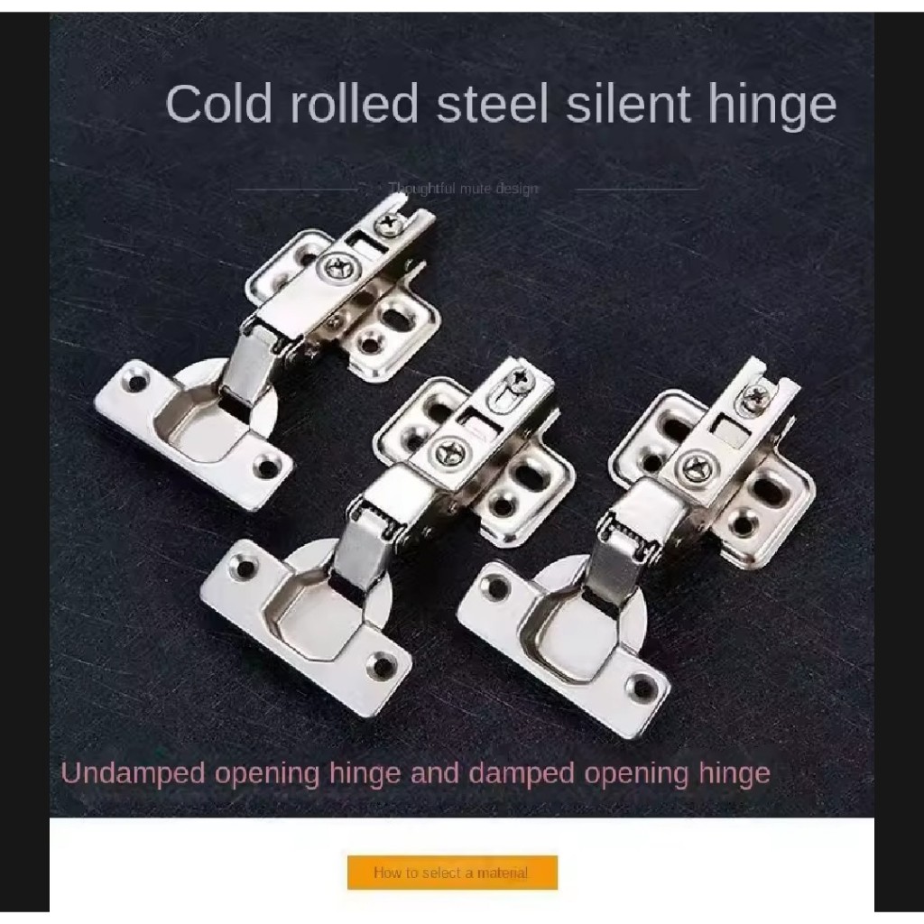 ( Per Biji ) Engsel Sendok Slow Motion Besar Silent Soft Close Tutup Pelan 110° / Engsel Lemari Laci