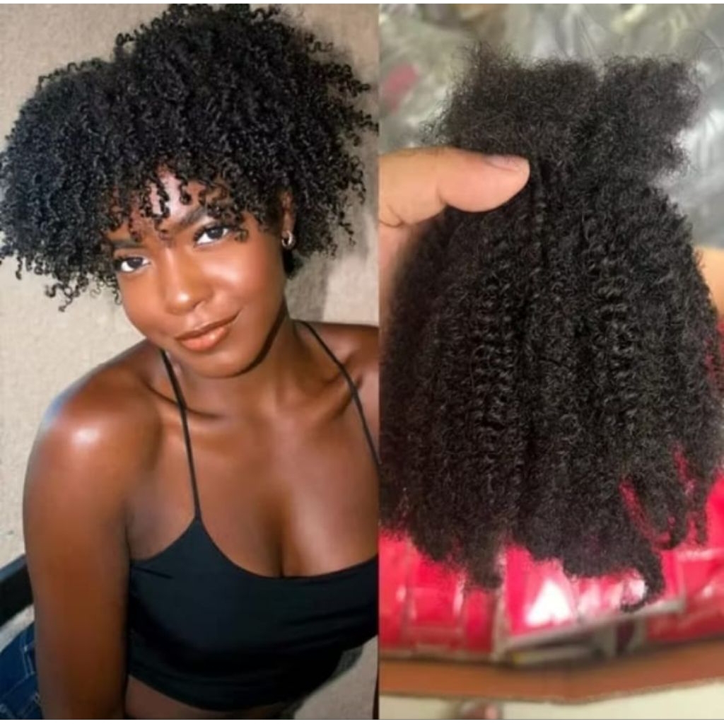 GDHAIR Rambut sambung afro kinky rambut sulam Rambut anyam rambut afro