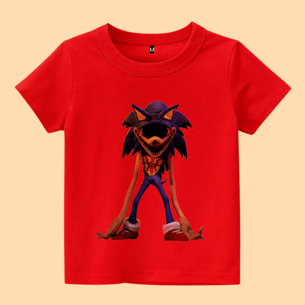 Baju kaos anak sonic exe