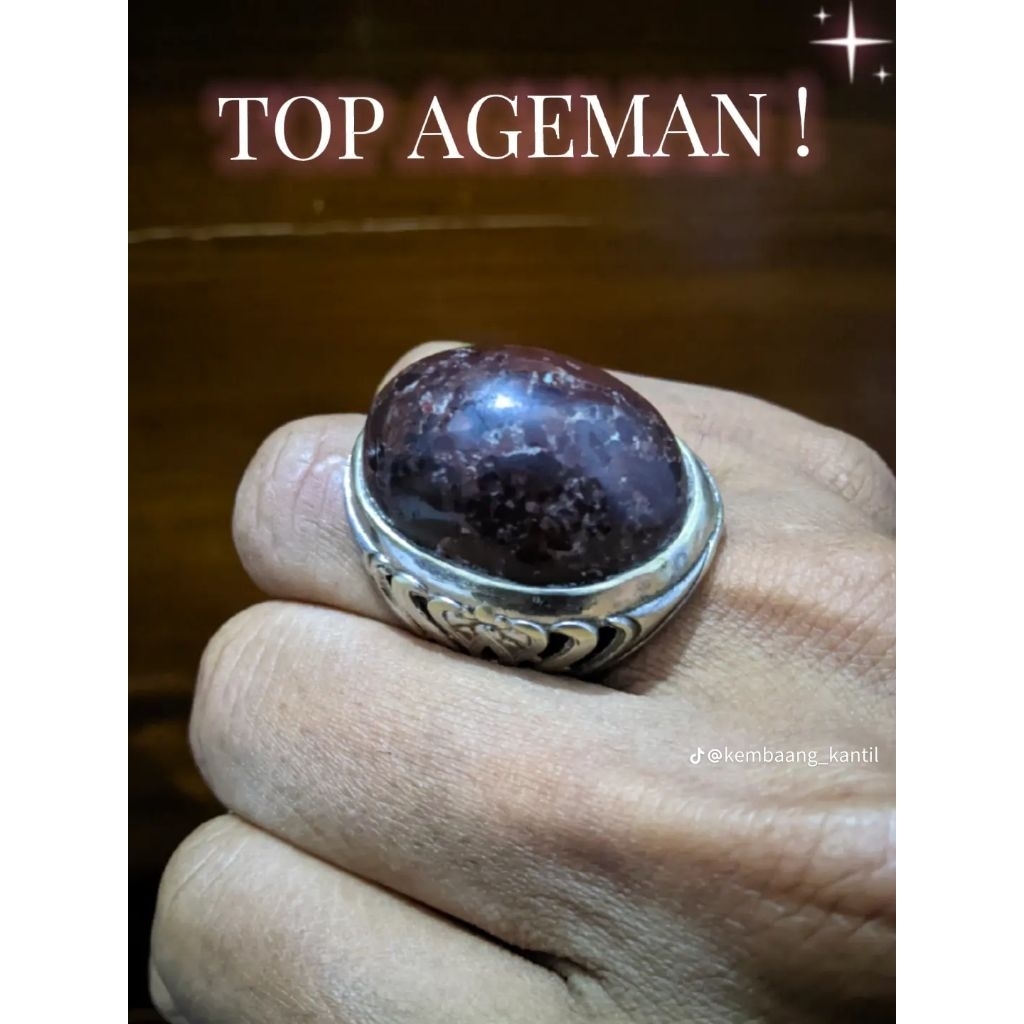 BATU AKIK LAWASAN ATI AYAM JUMBO FULL PAMORR SEPUH