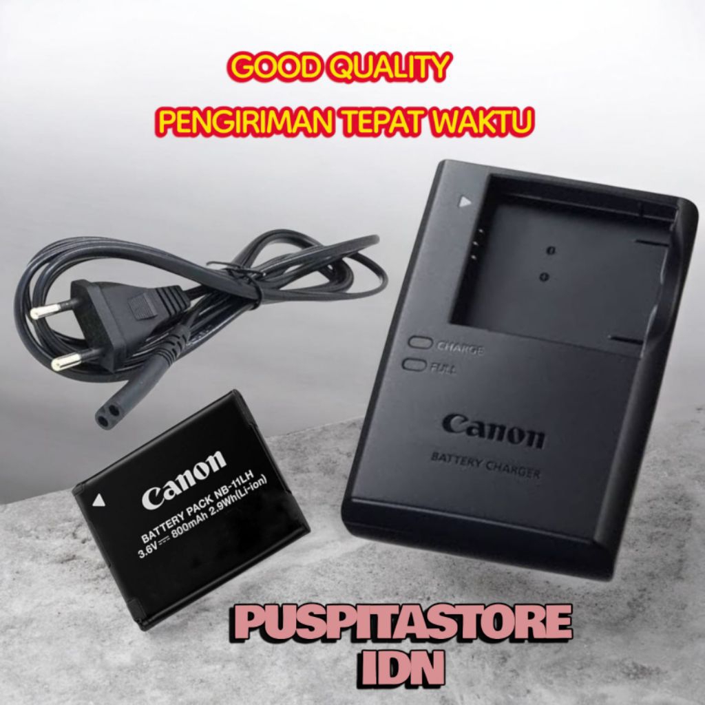 Prem Charger & Baterai Kamera Canon Powershot A2300 A2400 A2500 A2600 A3400 - Batre Casan