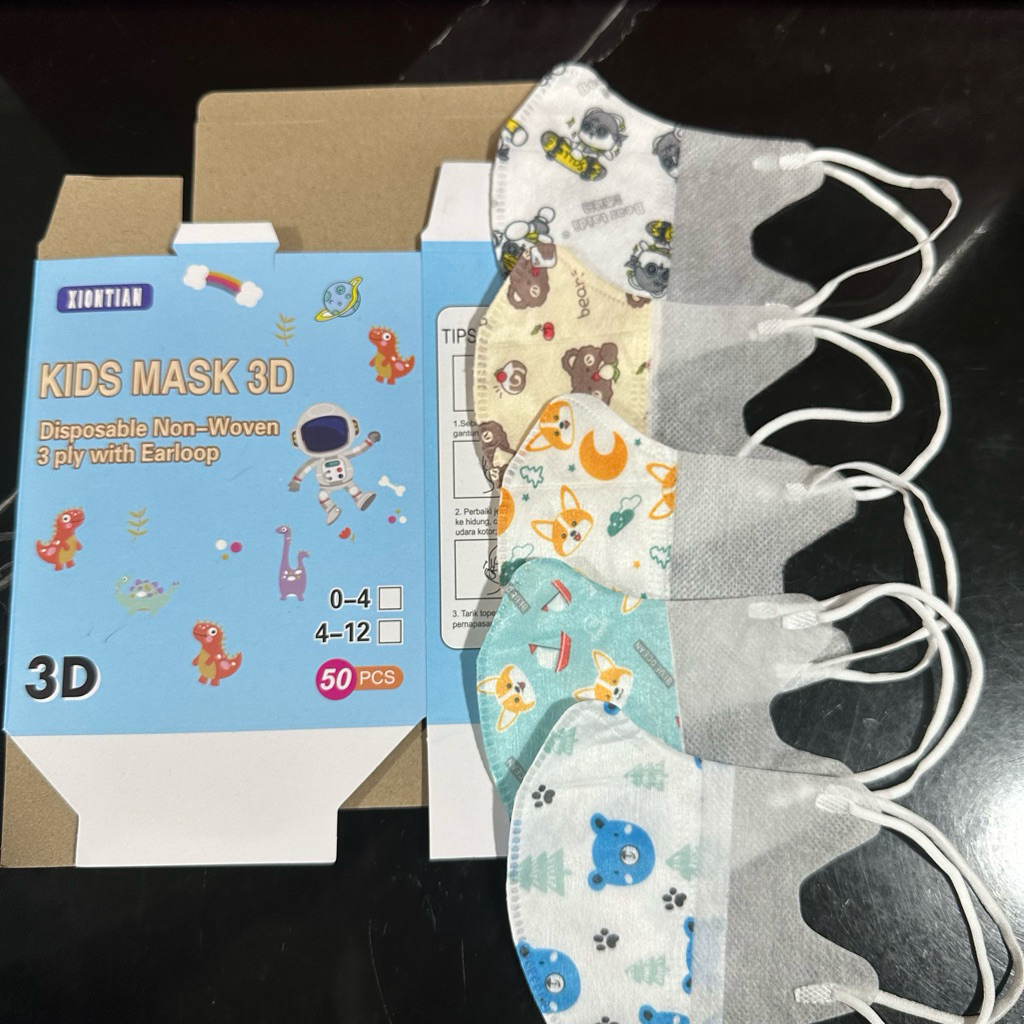 MASKER DUCKBILL ANAK MOTIF WEMAZE 3PLY ISI 50 PCS FACEMASK PREMIUM
