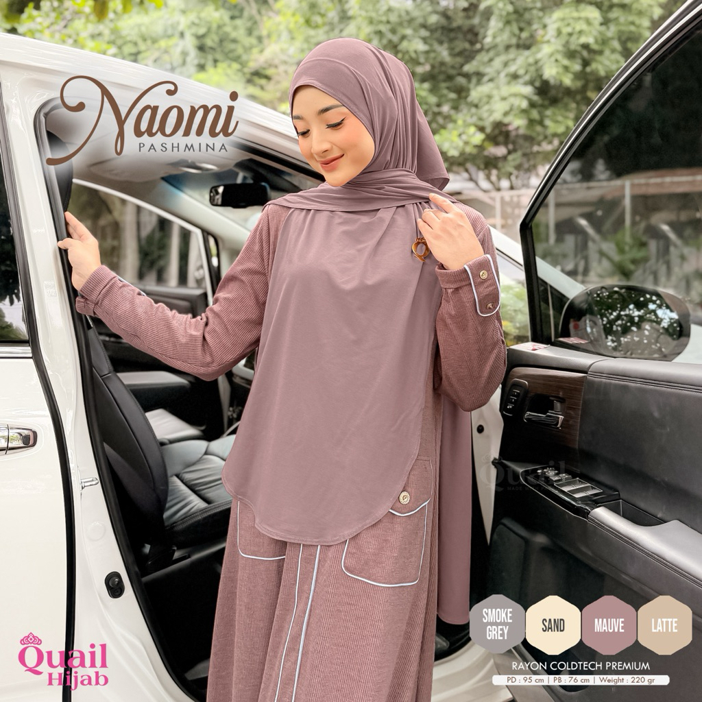 Quail Hijab - NAOMI PASHMINA INSTAN ORI QUAIL