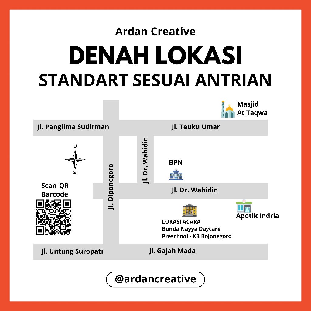 Jasa Edit Denah Lokasi Undangan Pernikahan Digital