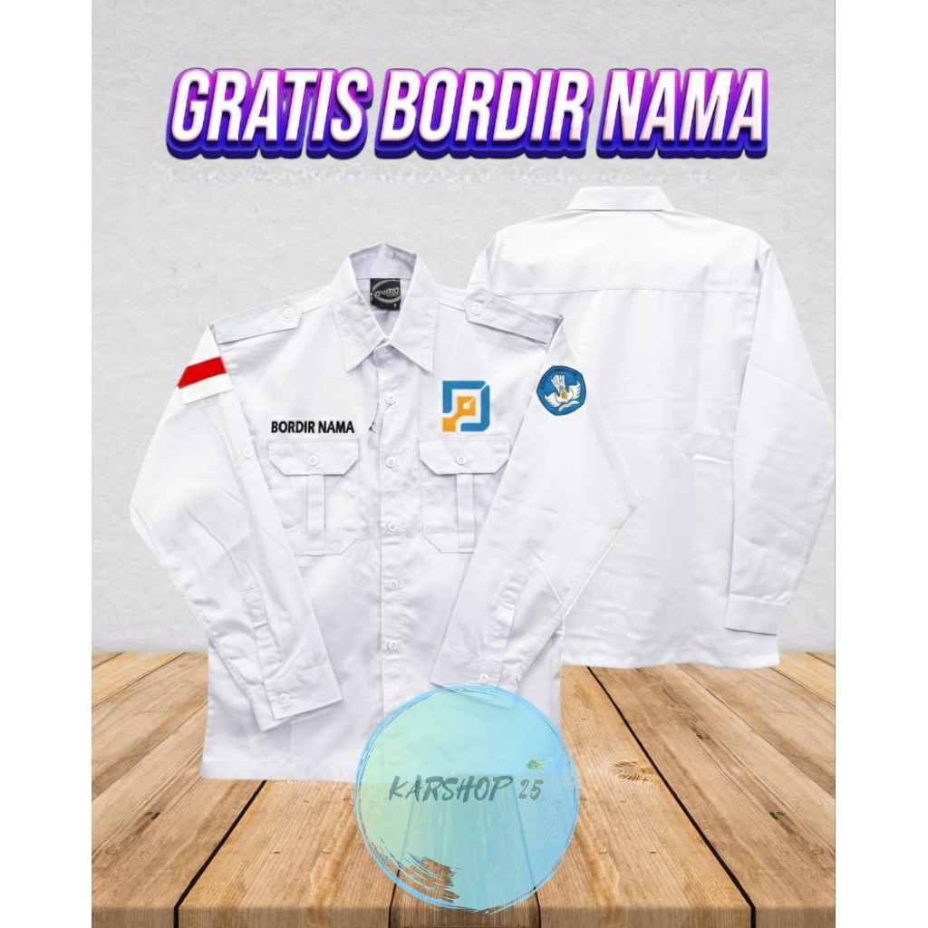 KEMEJA DAPODIK LENGAN PANJANG TERBARU SERAGAM DAPODIK KEMEJA DAPODIK KEMEJA KERJA DAPODIK KEMEJA BOR