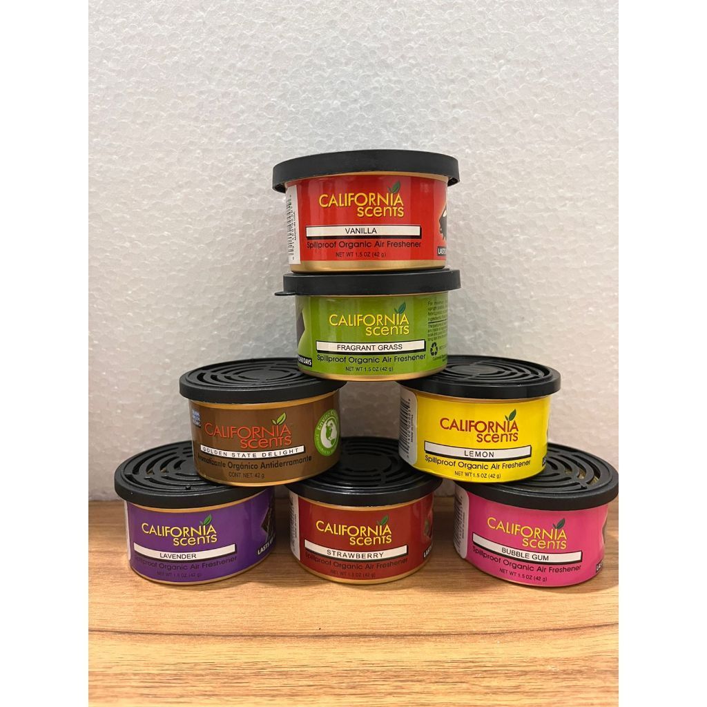 California Scents Air Freshener Parfum Mobil & Pewangi Ruangan Organic Can Pengharum Ruangan, Aroma 