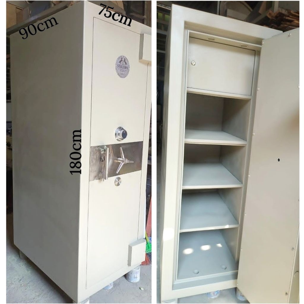 Second Brankas Besar Merk Stallion T.180cm Brankas Tahan Api Brankas Toko Emas