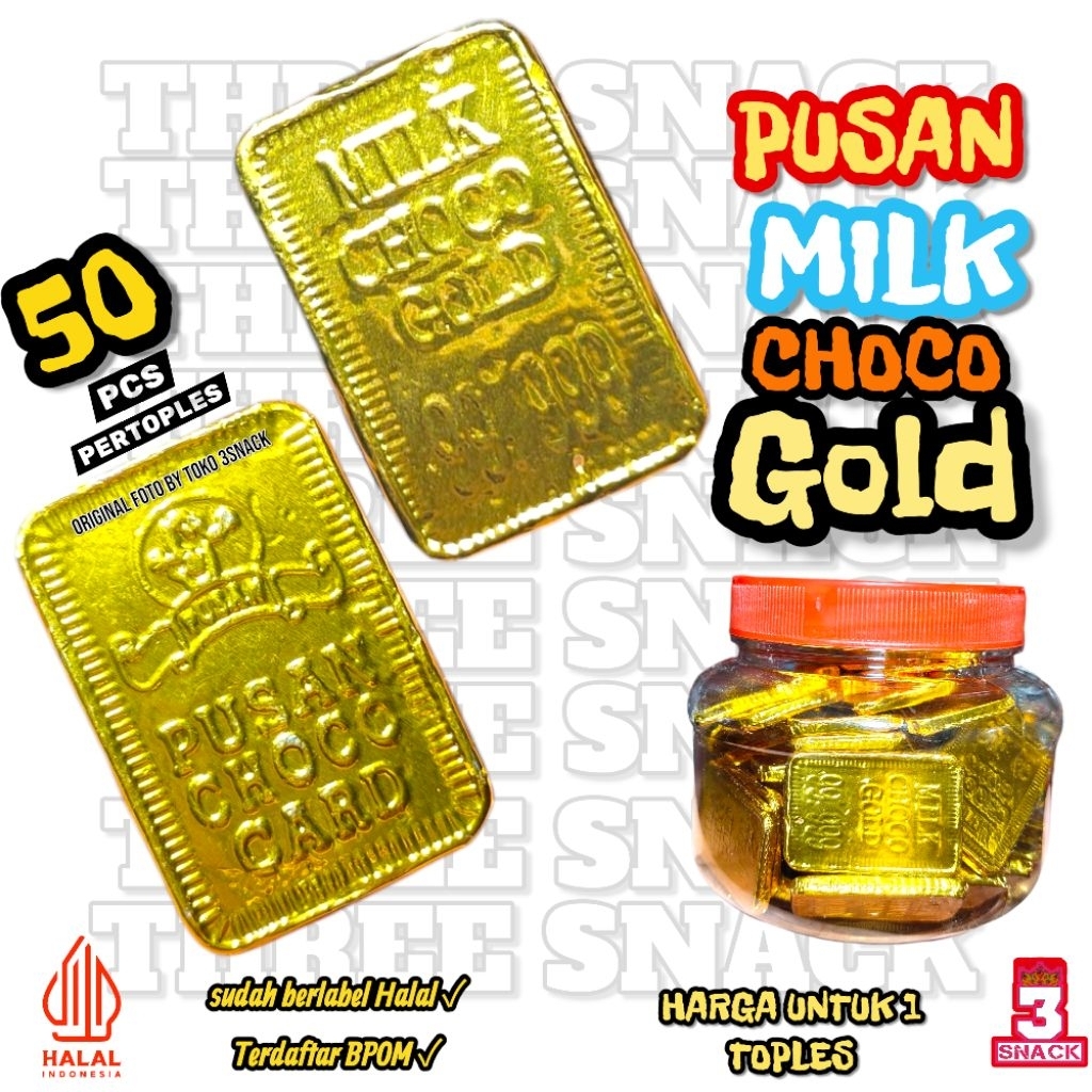 Cokelat Emas Batang Cokelat Coin